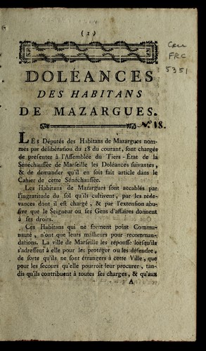 Dole ances by Mazargues (France) cover