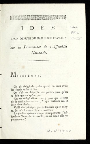 Ide e d'un de pute  du bailliage d'Aval by Aval (France) cover