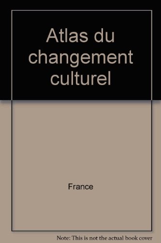 Atlas du changement culturel by France cover