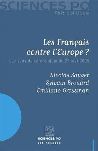 Les Français contre l'Europe by Nicolas Sauger cover