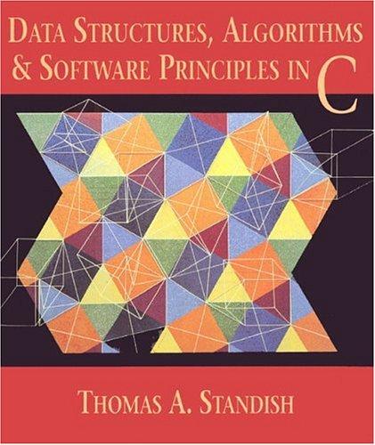 Data structures, algorithms, and software principles in C