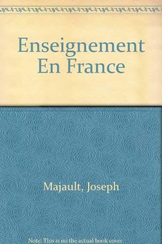 L' enseignement en France by Joseph Majault cover