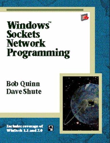 Windows sockets network programming by Bob Quinn cover