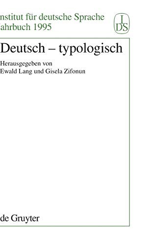 Deutsch-typologisch by Ewald Lang, Gisela Zifonun cover