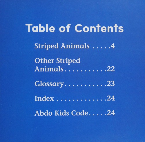 Striped Animals by Teddy Borth cover