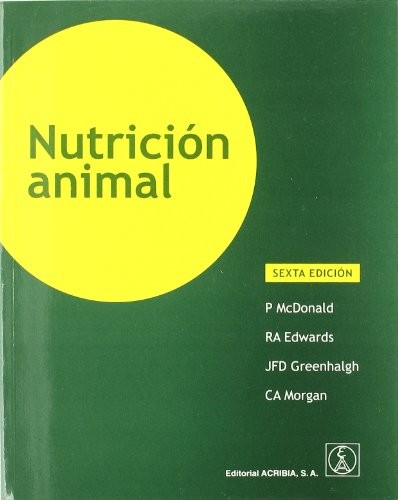 Nutrición animal by Peter McDonald, Rafael Sanz Arias cover