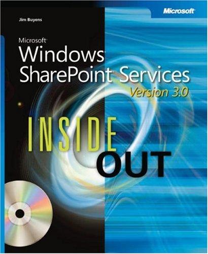 Microsoft  Windows  SharePoint  Services 3.0 Inside Out (Bpg Inside Out)