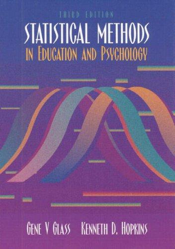 Statistical methods in education and psychology