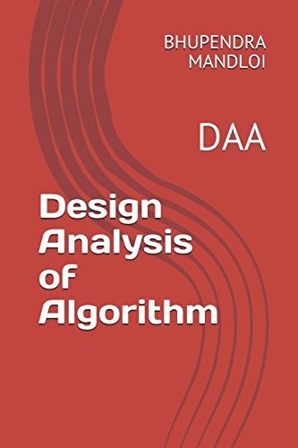 Design and Analysis of Algorithm