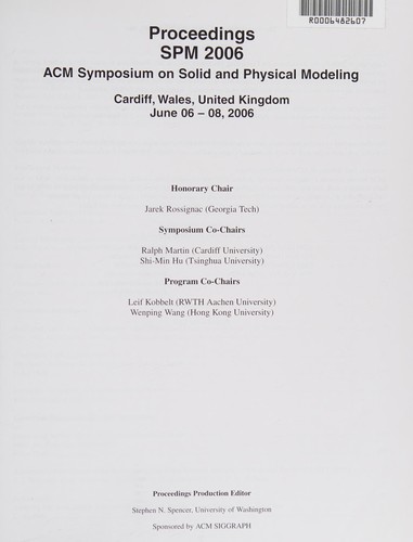 Proceedings, SPM 2006
