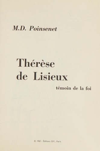 Le roman de Thérèse de Lisieux by Guy Baret cover