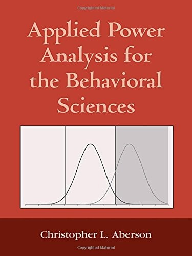 Applied power analysis for the behavioral sciences
