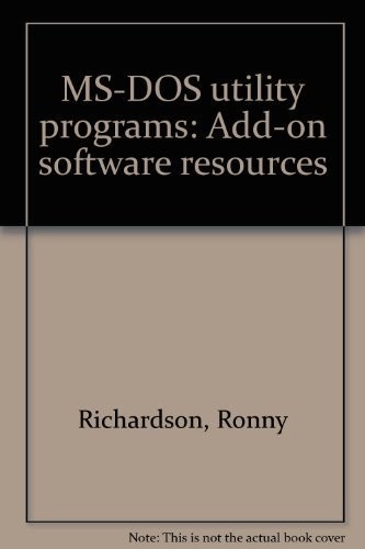 MS-DOS utility programs