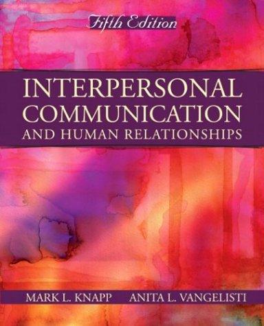 Interpersonal communication and human relationships