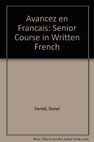 Avancez en français by Donal Farrell cover