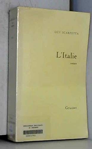L' Italie by Guy Scarpetta cover