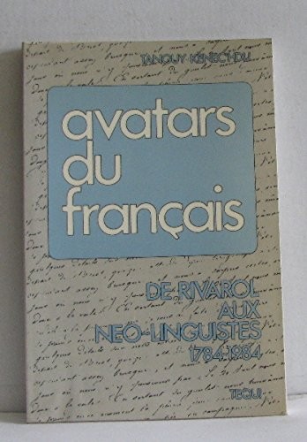 Avatars du français by Tanguy Kenec'hdu cover