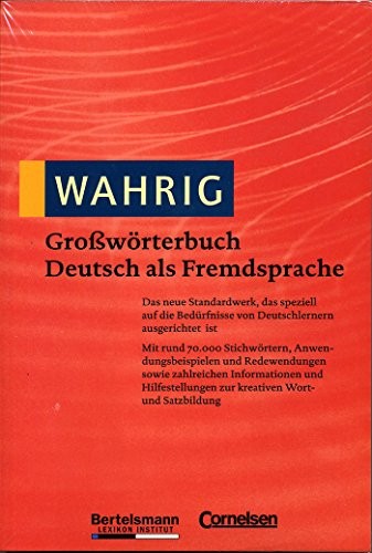 Wahrig Grosswörterbuch Deutsch als Fremdsprache by Renate Wahrig-Burfeind cover