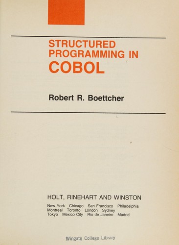 Structured programming in COBOL