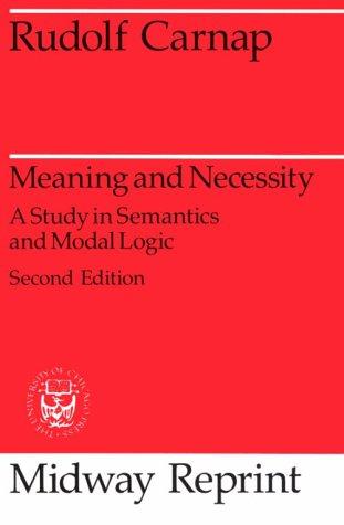Meaning and necessity