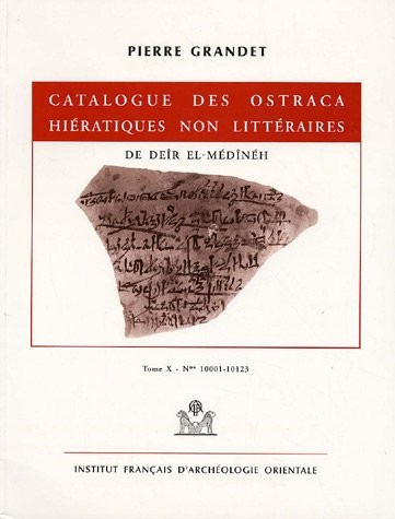 Catalogue des ostraca hiératiques littéraires de Deir el Médineh by Georges Posener cover