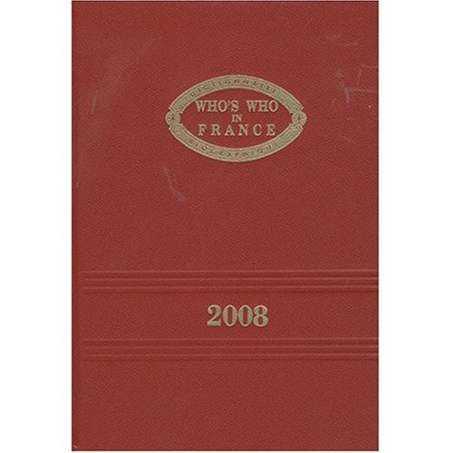 Who's Who in France by Who's Who Staff cover