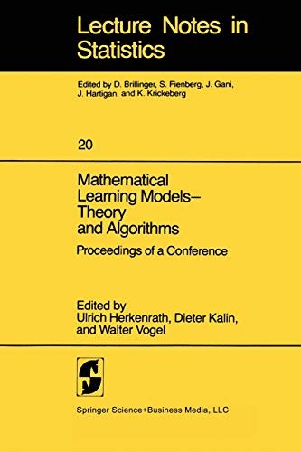 Mathematical learning models--theory and algorithms