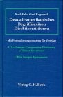 Deutsch-Amerikanisches Begriffslexikon Direktinvestitionen by Kageneck cover