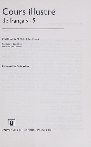 Cours Illustré de Français by Mark Gilbert cover