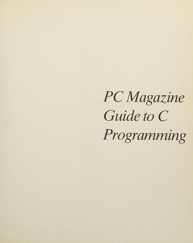 PC magazine guide to C programming