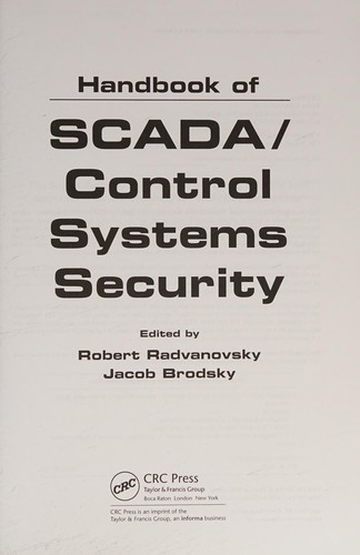 Handbook of SCADA/control systems security