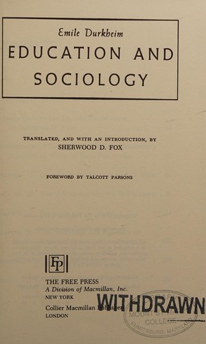 Education and sociology