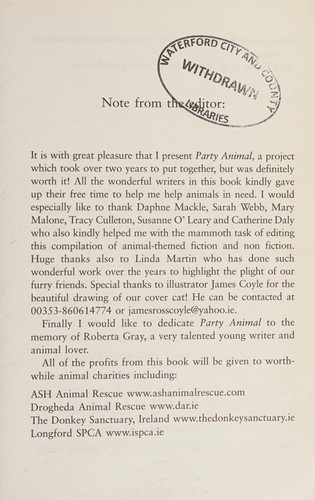 Party Animal by Patricia Scanlan cover