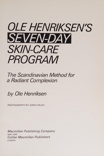 Ole Henriksen's Seven Day Skin Care Program