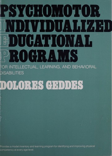 Psychomotor individualized educational programs by Dolores Geddes cover