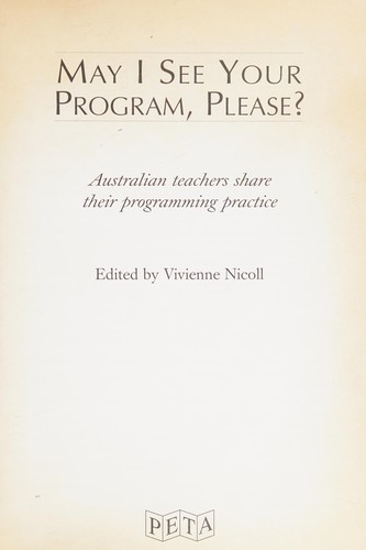 May I see your program, please?