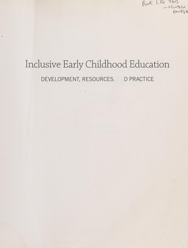 Inclusive early childhood education