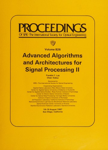 Advanced algorithms and architectures for signal processing II