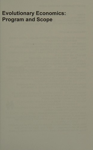Evolutionary economics