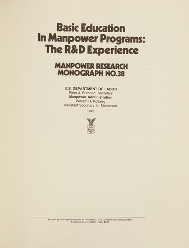 Basic education in manpower programs