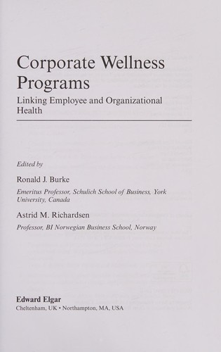 Corporate wellness programs