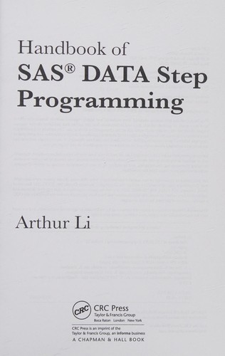 Handbook of SAS DATA Step programming