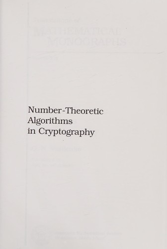 Number-theoretic algorithms in cryptography