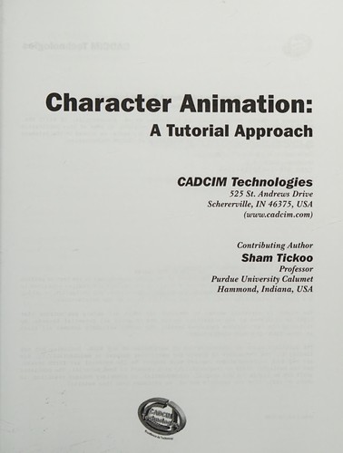 Character animation by Sham Tickoo cover