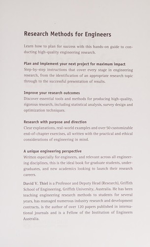 Research Methods for Engineers