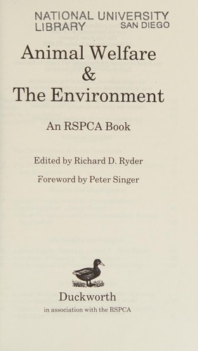 Animal Welfare & the Environment