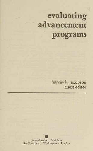 Evaluating advancement programs