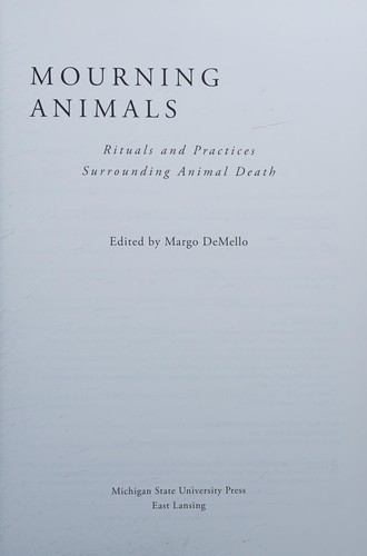 Mourning animals by Margo DeMello cover
