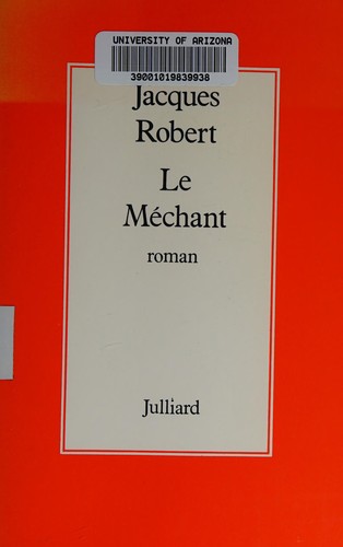 Le méchant by Robert, Jacques cover
