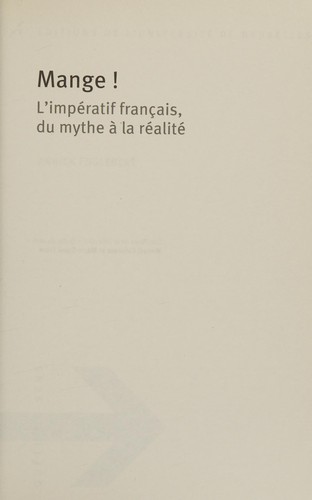 Mange! by Annick Englebert cover